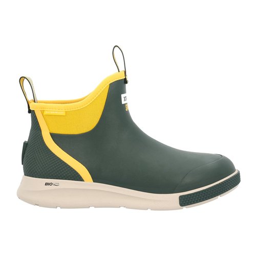Xtratuf Tailgate Sport Ankle Deck Round Toe Pull On Rain Boots - Green - AD.SM5TP
