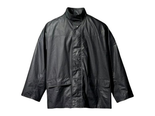 Yeezy Gap Engineered by Balenciaga Coated Cotton Light Parka - True Black - 4712720020004