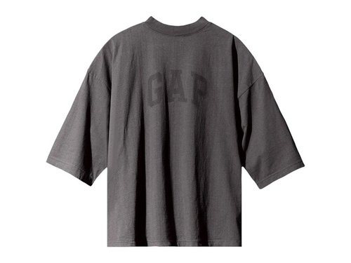 Yeezy Gap Engineered by Balenciaga Dove 3/4 Sleeve Tee Shirt - Dark Grey - 4712860220005