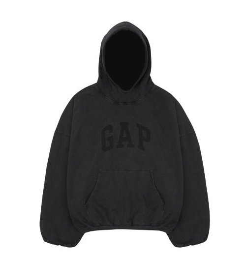 Yeezy Gap Engineered By Balenciaga Dove Hoodie Washed - Black - 472996-00