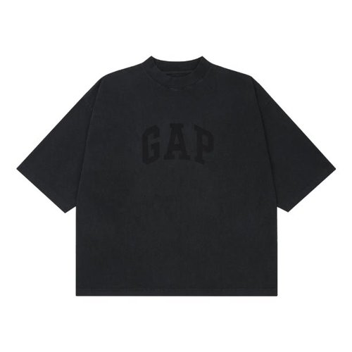 Yeezy Gap Engineered by Balenciaga SS22 Dove 3/4 Sleeve Washed T-Shirt - Black - 472973-00