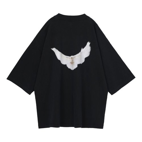 YEEZY Gap x Balenciaga Dove 3/4 Sleeve Tee - Black - YEEZY-SS22-002