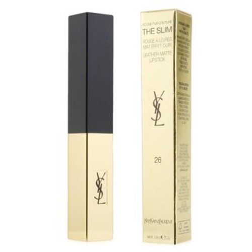 Yves Saint Laurent Rouge Pur Couture The Slim Leather Matte Lipstick 0.08 oz # 26 Rouge Mirage Makeup 3614272945937 - 3614272945937OZ