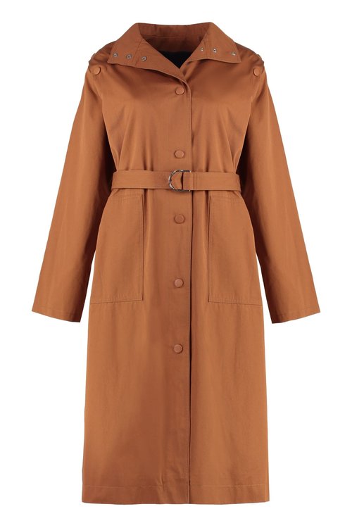 Yves Salomon Cotton Trench Coat - 23E23EYM01511GACO_A2040