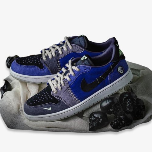 Zion Williamson x Air Jordan 1 Retro Low OG - Regency Purple/Black/Dark Raisin/Vapor Green - IH2309-500
